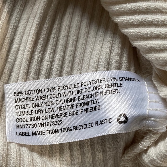 Wild Fable Cream Ruffled Crop Top - Picture 5 of 5